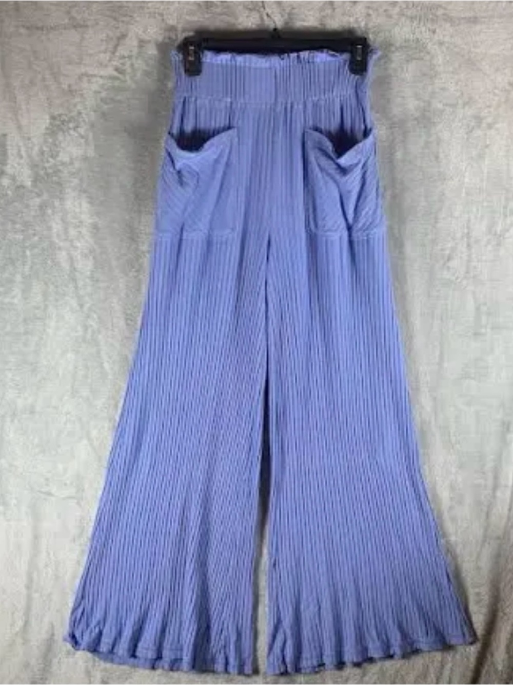 FP Movement by Free People Ribbed Wide-Leg Pleated Pants in Periwinkle - Picture 2 of 2